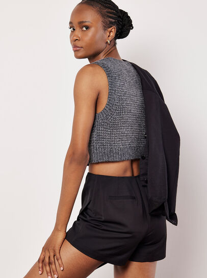 Tailored Woven Mini Skort
