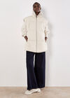 Reversible Oversized Puffer Gilet, Stone, large