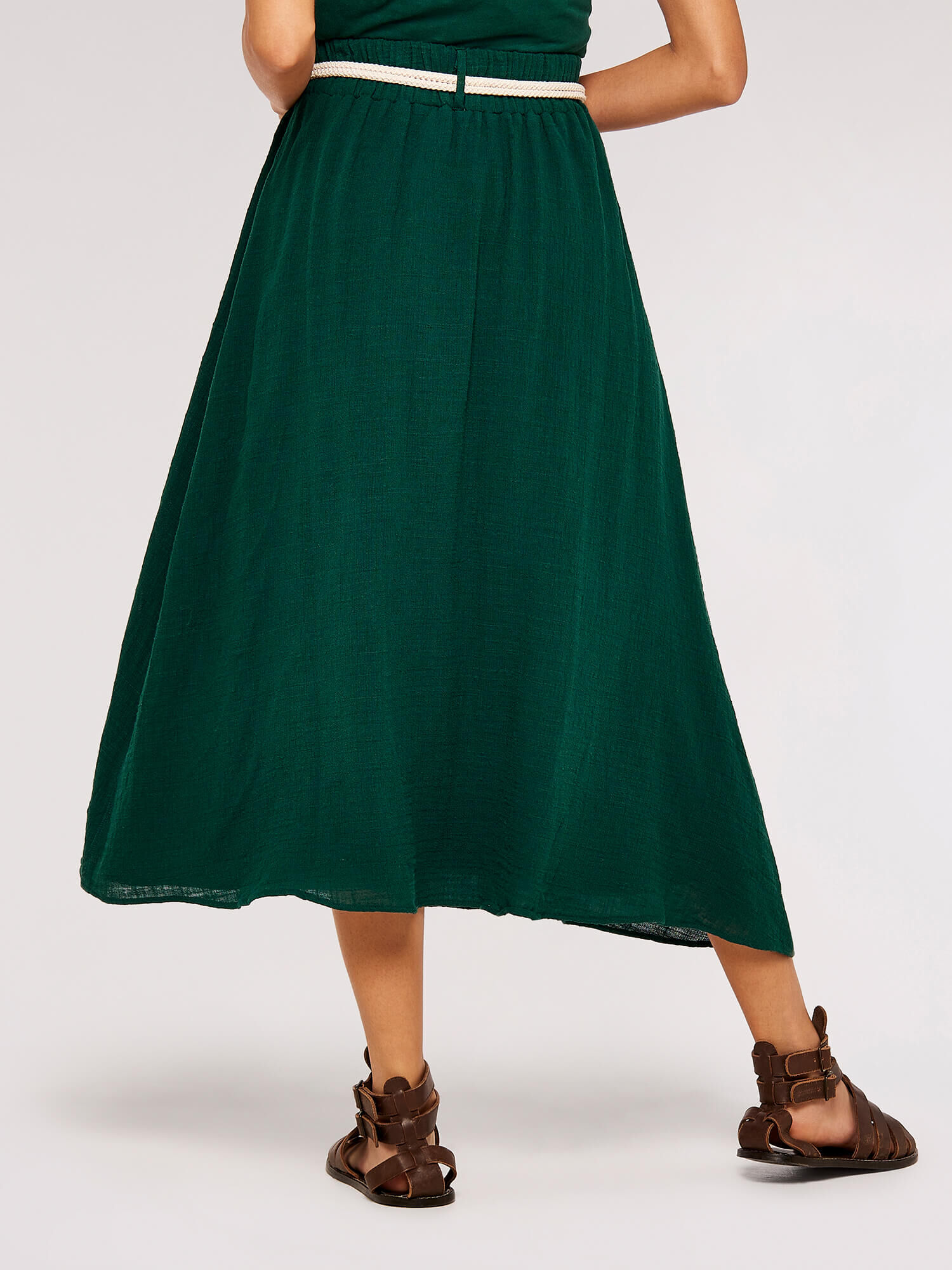 Rope belt skirt discount