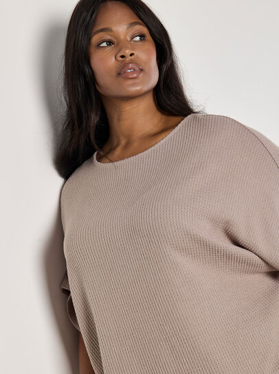 Curve Waffle Knit Top