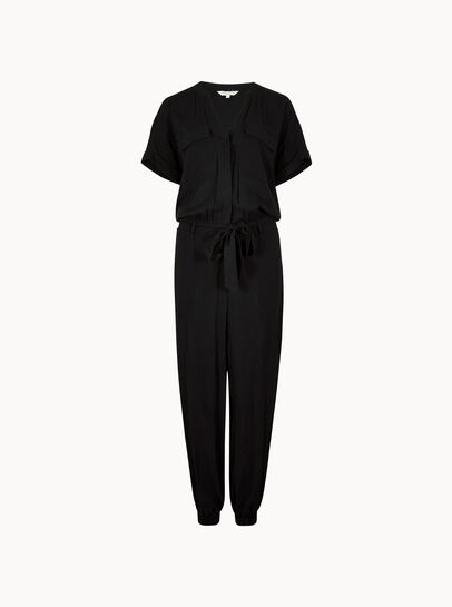 Soft Woven Utility Jumpsuit