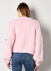 Chunky Knit Strawberry Cardigan, Pink, large