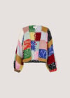 Hand-Crochet Colour Block Cardigan, Assorted, large