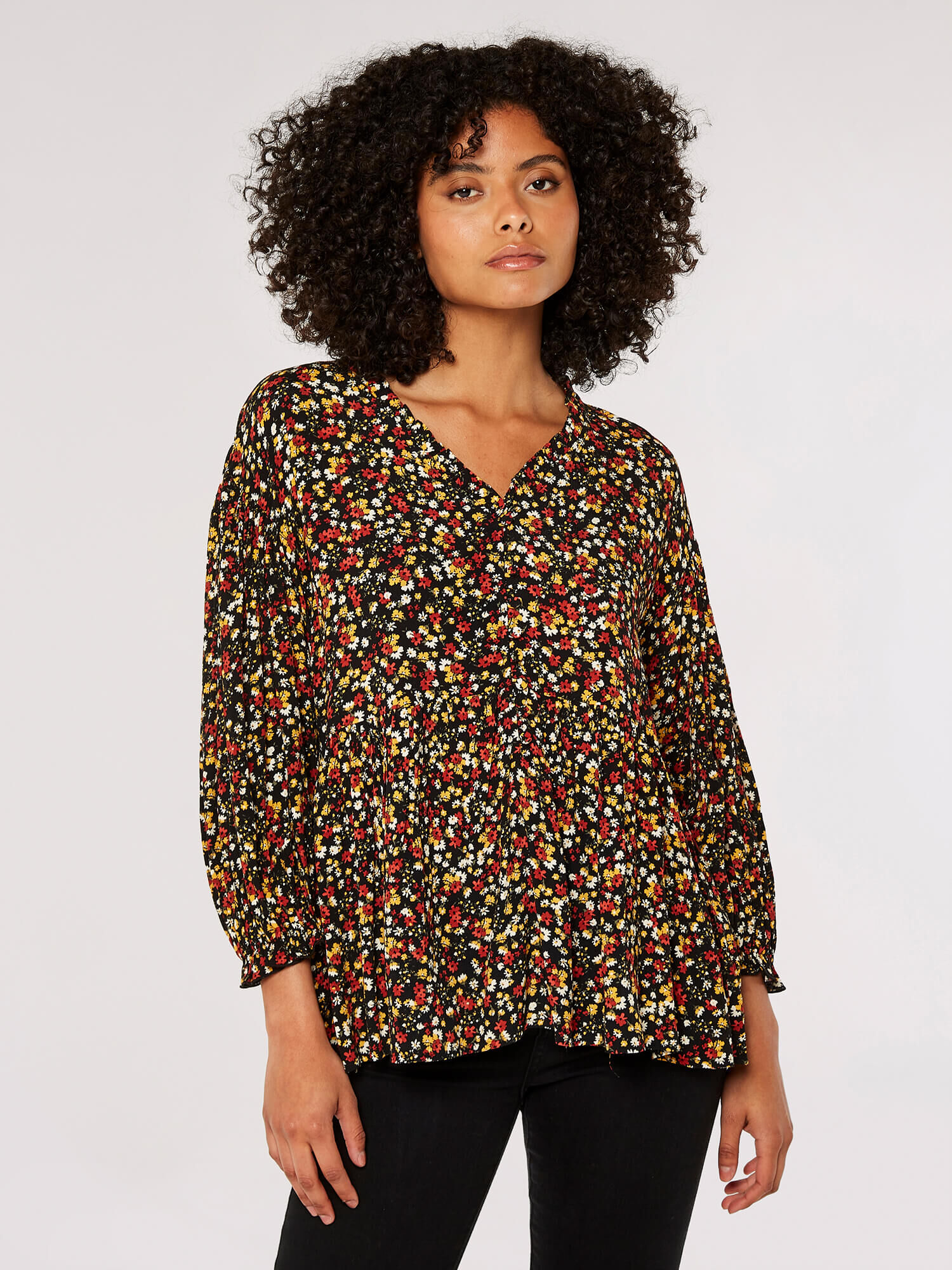 Ditsy floral top clearance