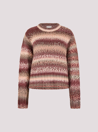 Chunky Knit Tonal Stripe Jumper