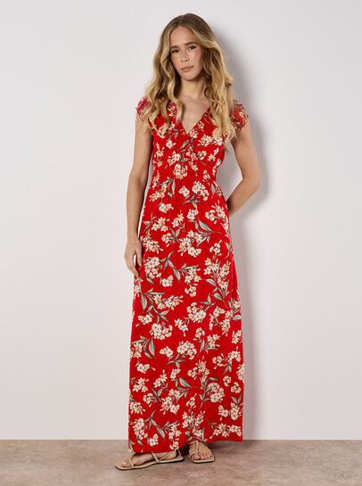 Jasmine Floral Wrap Maxi Dress