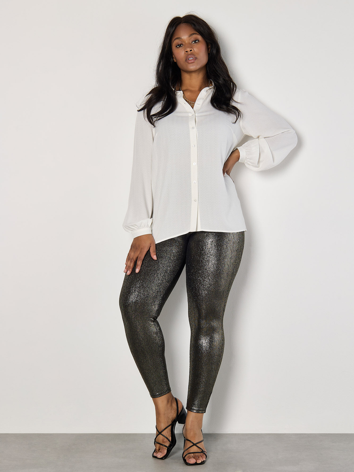 Plus size sparkle leggings shop