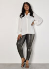 Curve Metallic Shimmer Leggings, Yellow, large