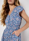 Ditsy Floral Maxi Dress, Blue, large