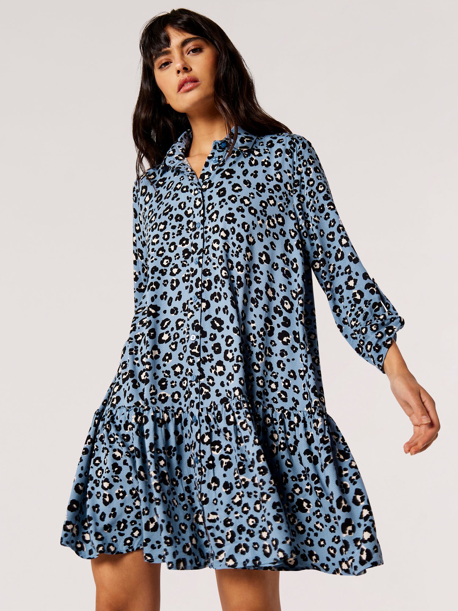 Next blue leopard print dress hotsell