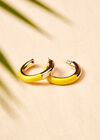Enamle Hoops, Yellow, large