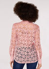 Lace Shirt, Pink, large