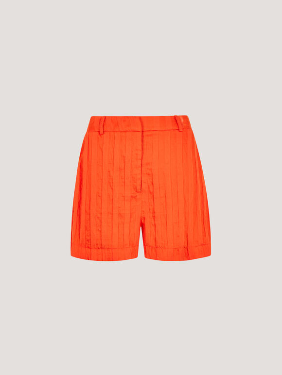 Self Stripe Shorts, Orange, large