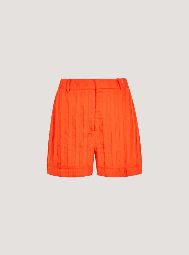 Self Stripe Shorts, Orange, large