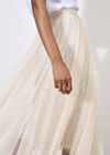 Sequin Tulle Midaxi Skirt, Stone, large