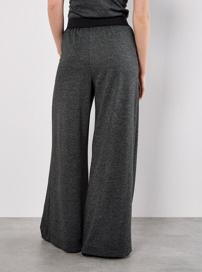 Mini Dogtooth Soft Wide Leg Trousers