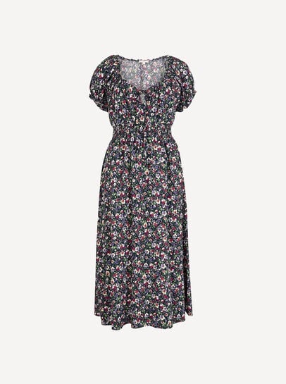 Ditsy Floral Milkmaid Midi Dress