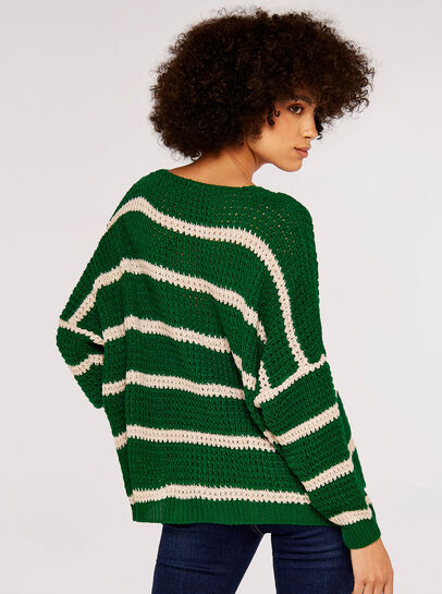 Waffle Knit Stripe Jumper