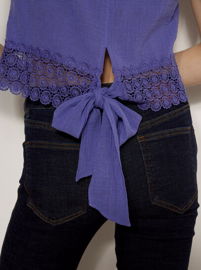 Back Bow Cotton Top