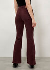 Lulu Mid-Rise Flared Jeans, Burgundy, large