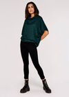 Dot Batwing Top, Green, large