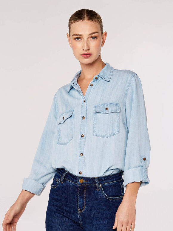 Button Down Denim Shirt | Apricot Clothing