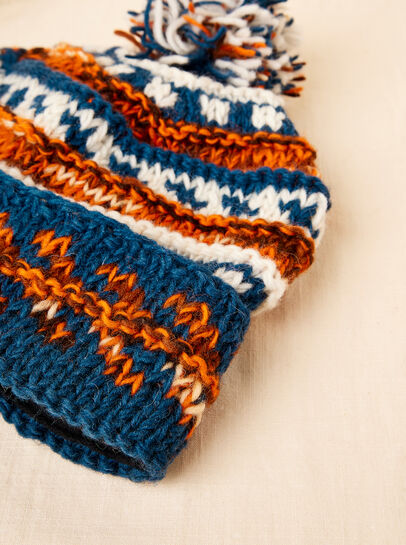 Hand Knitted Wool Beanie Hat
