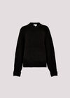 Chunky Knit Boxy Jumper, Black, large
