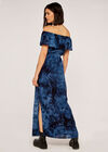 Bardot Tie Dye Maxi Dress, Navy, large