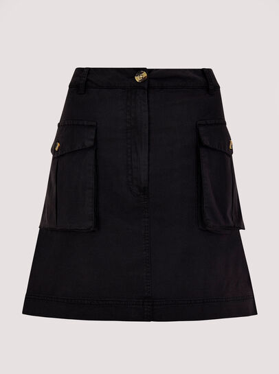 Patch Pocket Mini Skirt