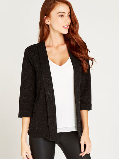 Glitter Tuxedo Blazer