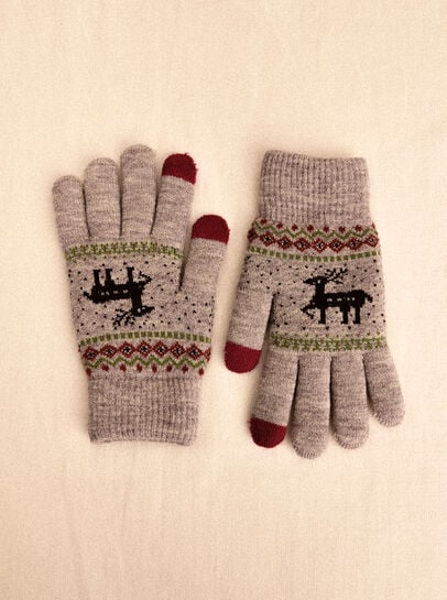 Reindeer Touch Screen Gloves