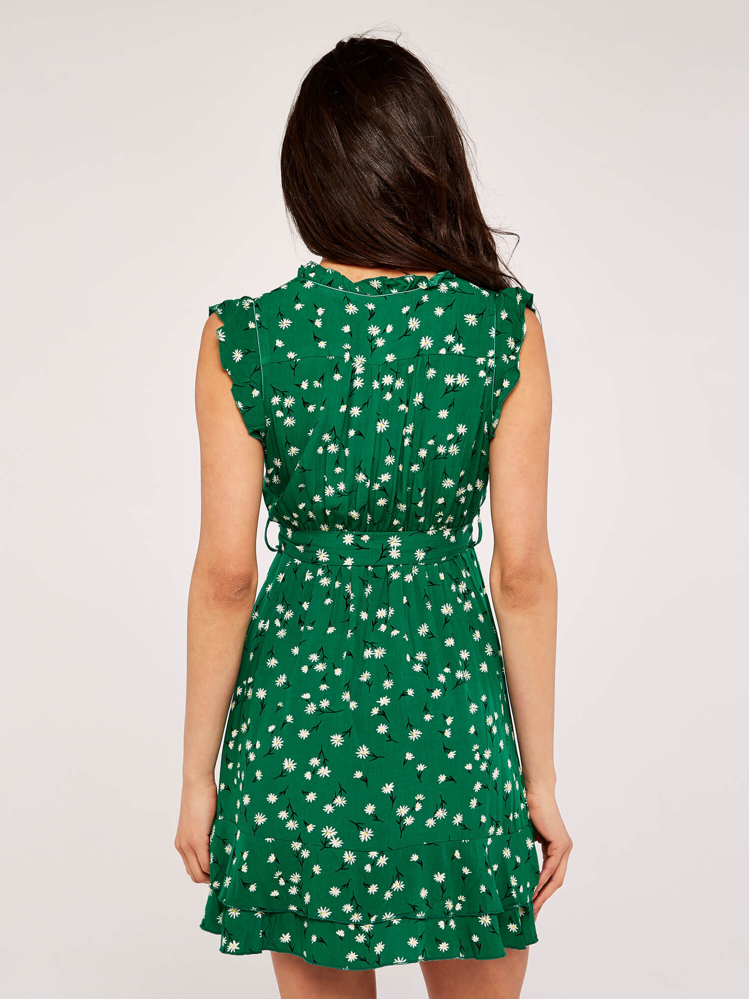 Emerald daisy wrap dress store