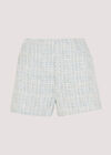 Tweed Tailored Shorts, Blue, large