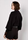 Cropped Batwing Cardigan, Black, large