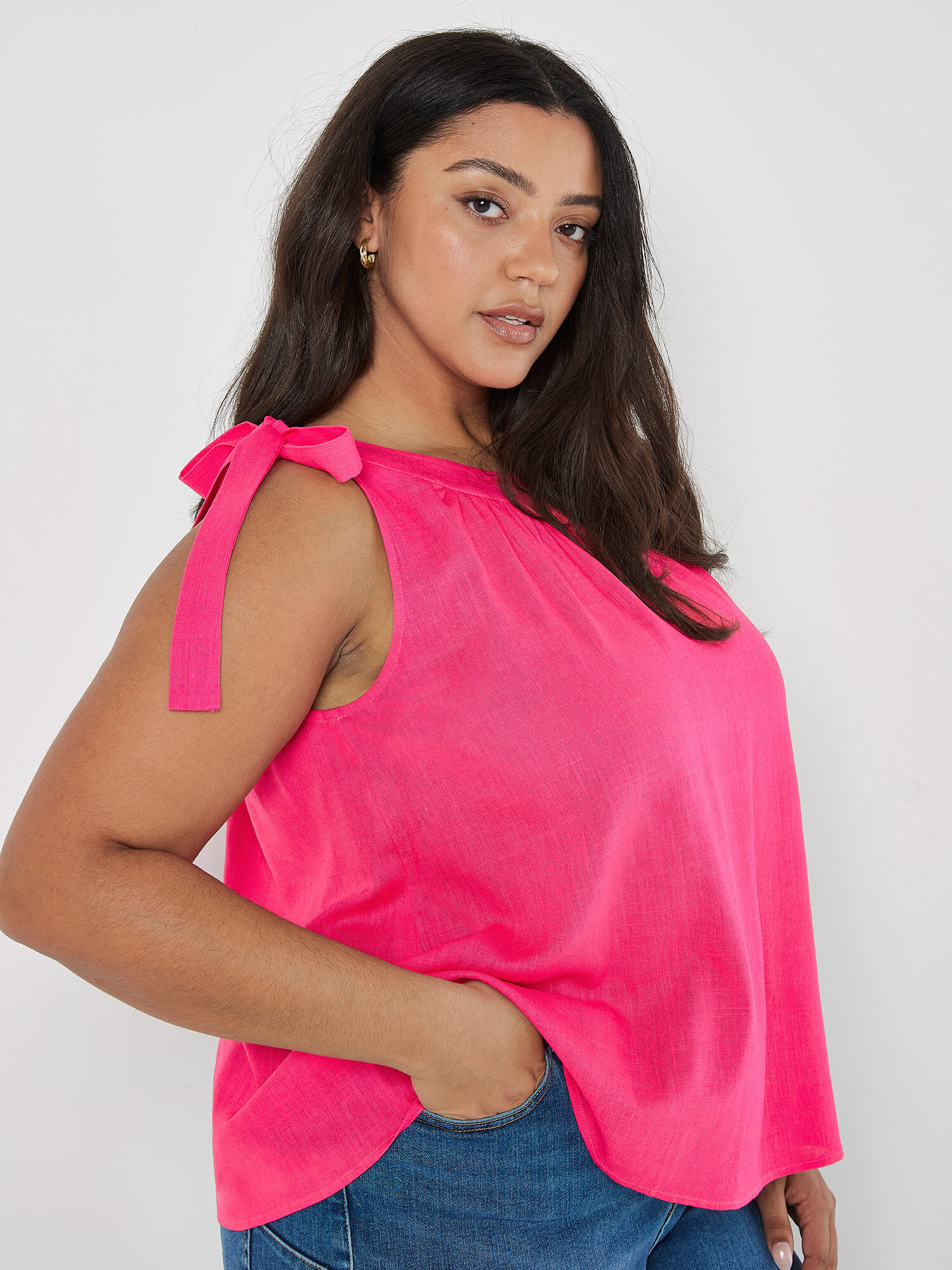Tie shoulder top outlet