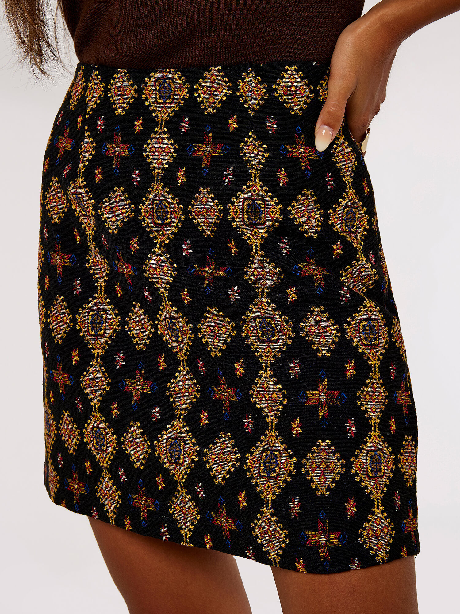Tribal Mini Skirt