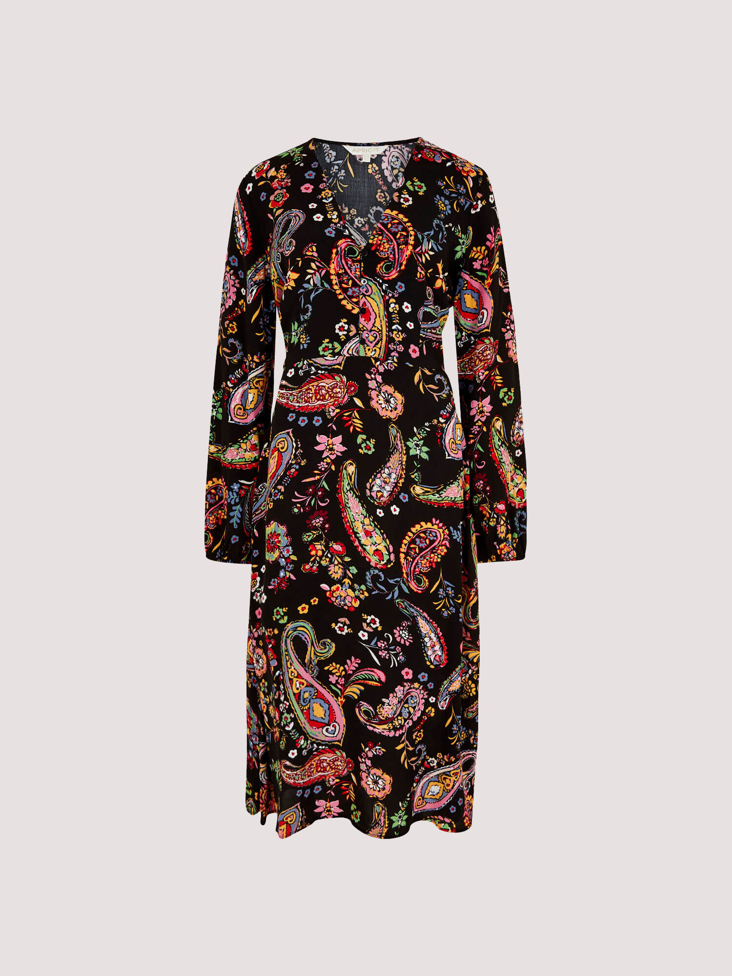 Paisley print midi dress deals