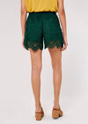 Scallop Lace Shorts, Green, large