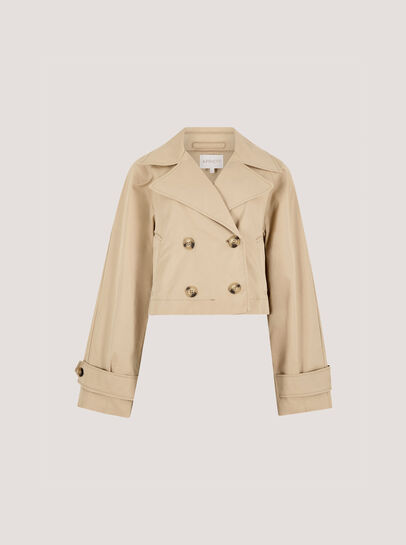 Cropped Trench Coat