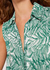 Leaf High-Low Dress, Green, large