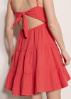 Bow Back Crochet Cami Mini Dress, Pink, large