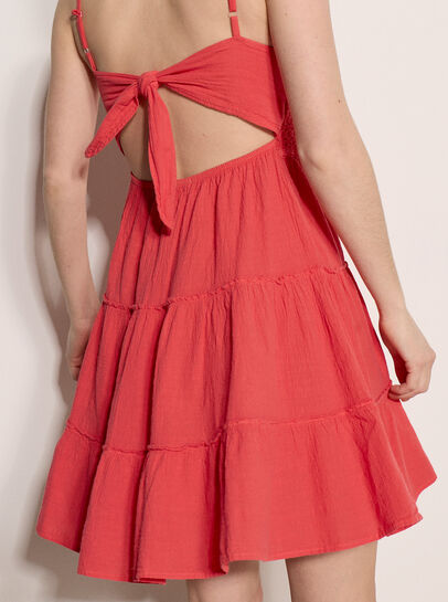 Cotton Crochet Cami Mini Dress
