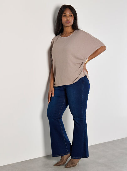 Curve Waffle Knit Top