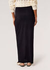 Jersey Bodycon Maxi Skirt, Black, large
