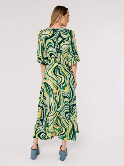 Retro Swirl Maxi Dress