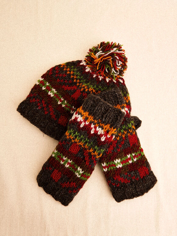 Hand-Knitted Hand Warmers, Assorted, large
