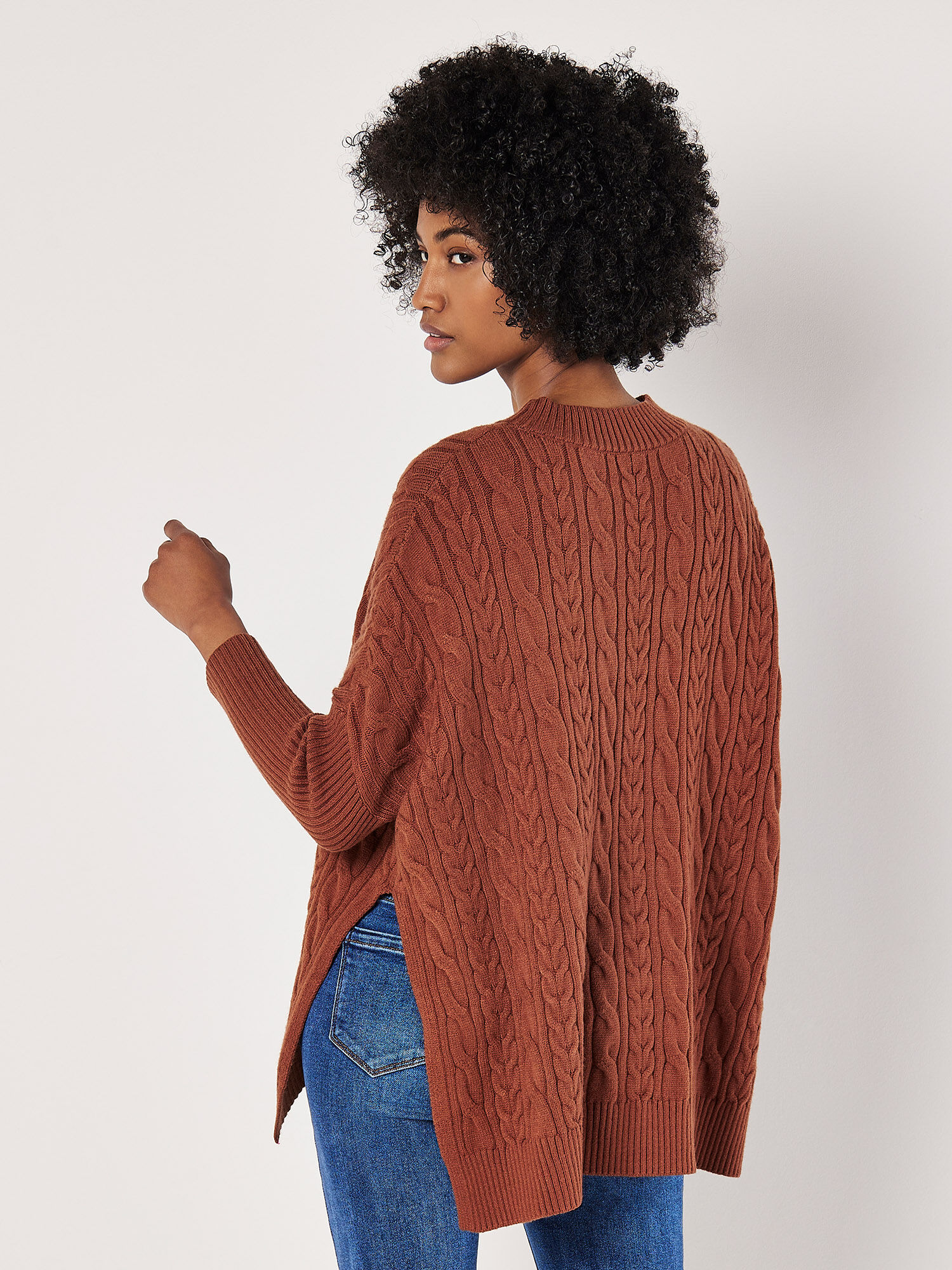 Rust oversized sweater hot sale