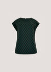 Geo Triangles Woven T-Shirt, Green, large