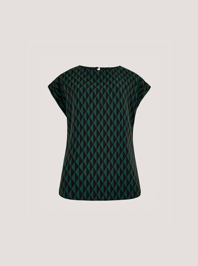 Geo Triangles Woven T-Shirt